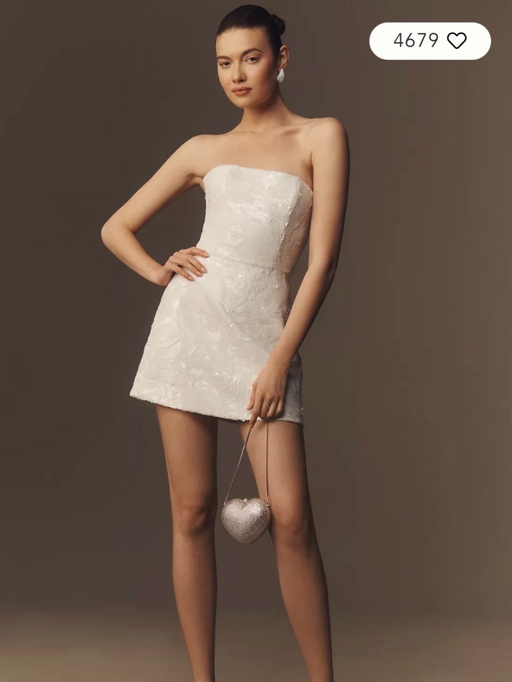 Helsi Linda Ivory Strapless Mini Dress